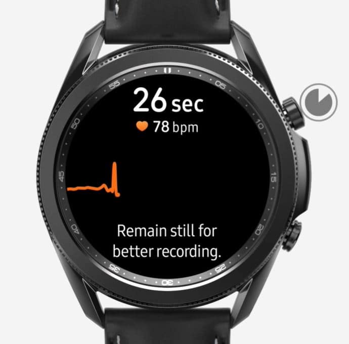 timer ecg galaxy watch