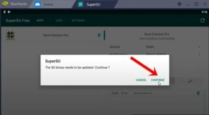 bluestacks update app popup