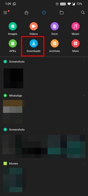 xiaomi downloaded files