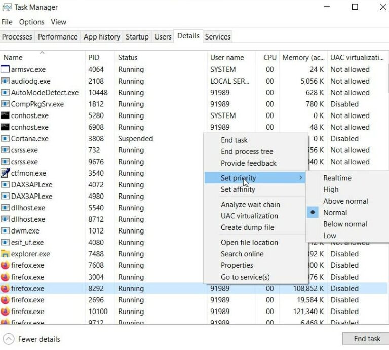 task manager high priority task manager high priority