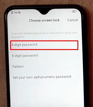 4 digit pass Vivo V20