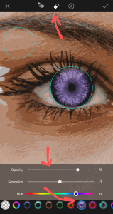 How To Change Eye Color on PicsArt