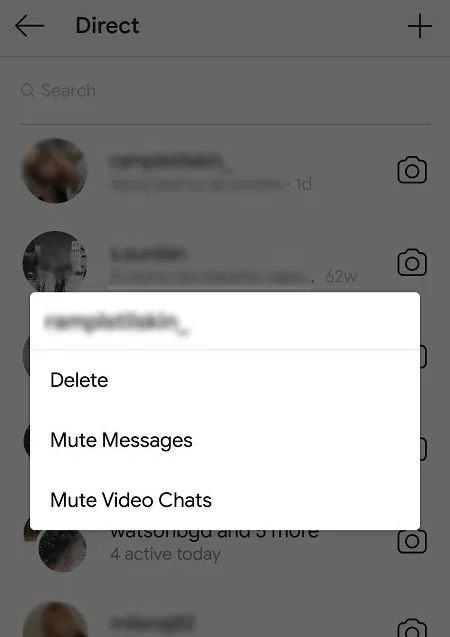 Как удалить все личные сообщения Instagram (DM)