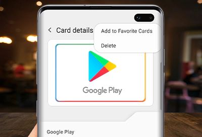 Delete Card samsung pay