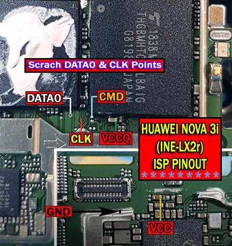 Huawei nova 3i INE-LX2 ISP PinOUT