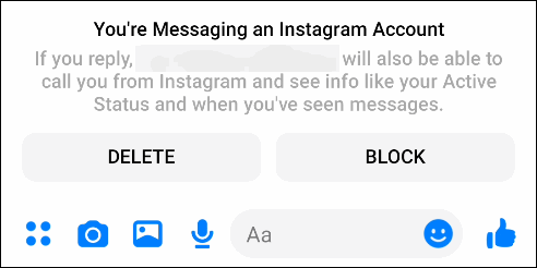 How to Message a Facebook Friend From Instagram