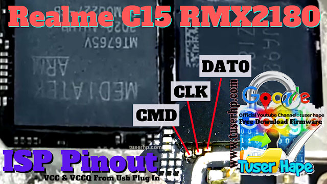 Realme C15 RMX2180 ISP UFS PinOUT | Test Point | EDL Mode 9008