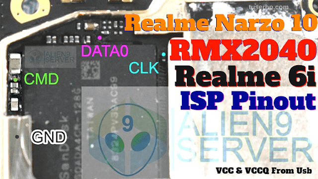 Realme Narzo 10 RMX2040 ISP PinOUT