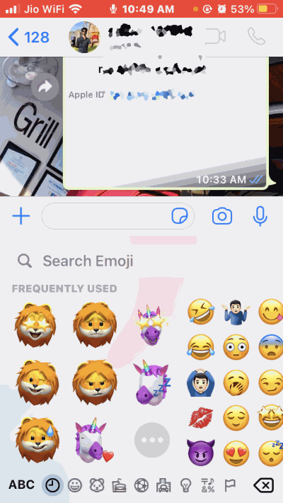 Как использовать стикеры iMessage Memoji в WhatsApp или любых других приложениях