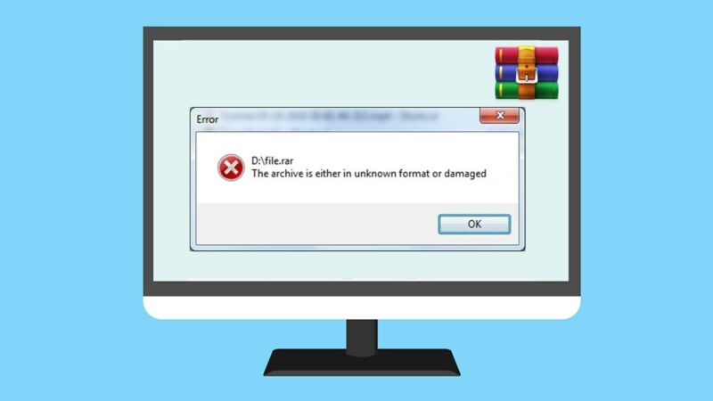 WinRAR Archive Unknown Format Damaged