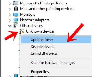 Windows 10 error update drivers