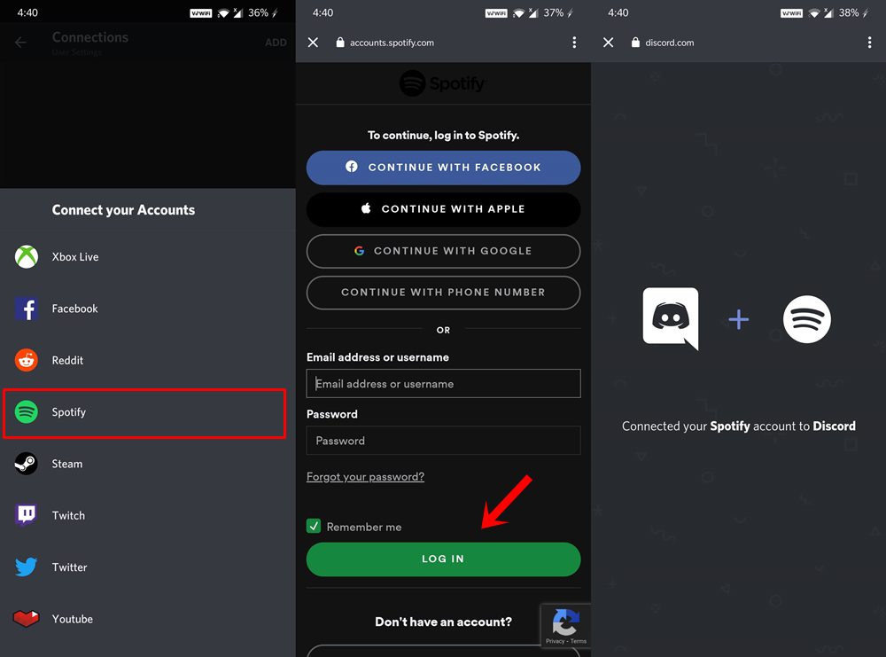 add spotify to discord