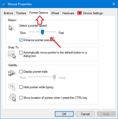 How To Adjust Mouse Sensitivity In Windows 10