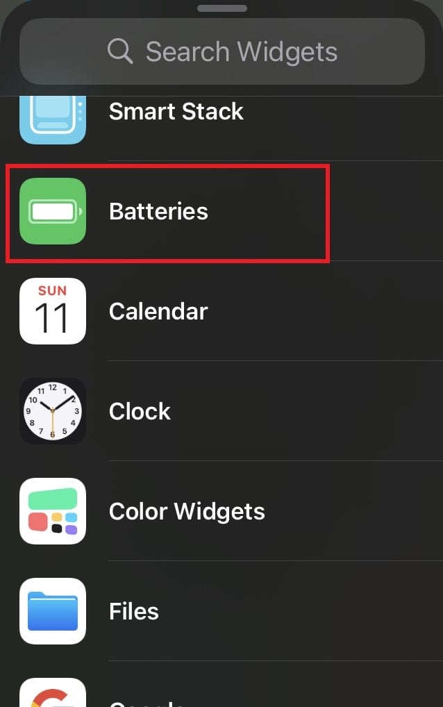 batteries widget to set battery status for Apple Products in sync with iPhone 