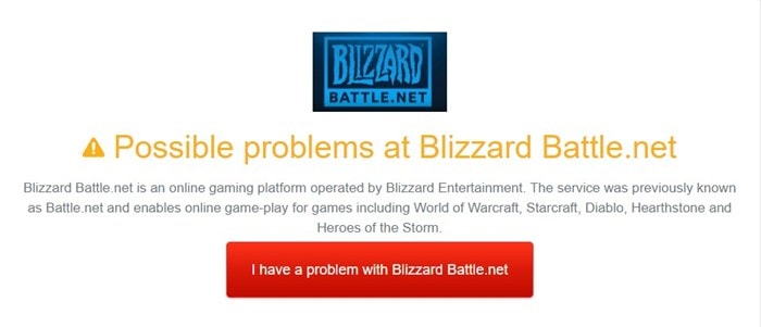blizzard server problem