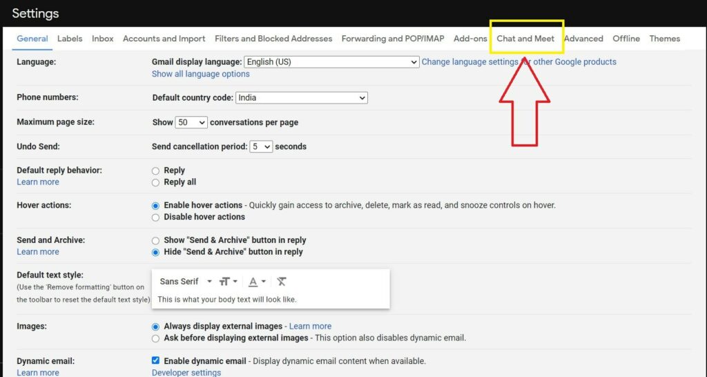 How to Remove Chat or Meet from Gmail Sidebar