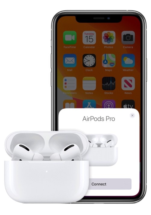 connect left right airpods