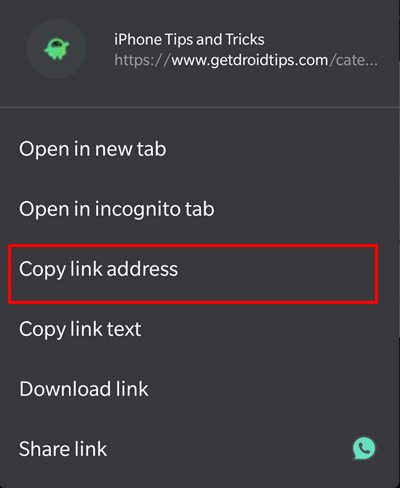 copy-paste links