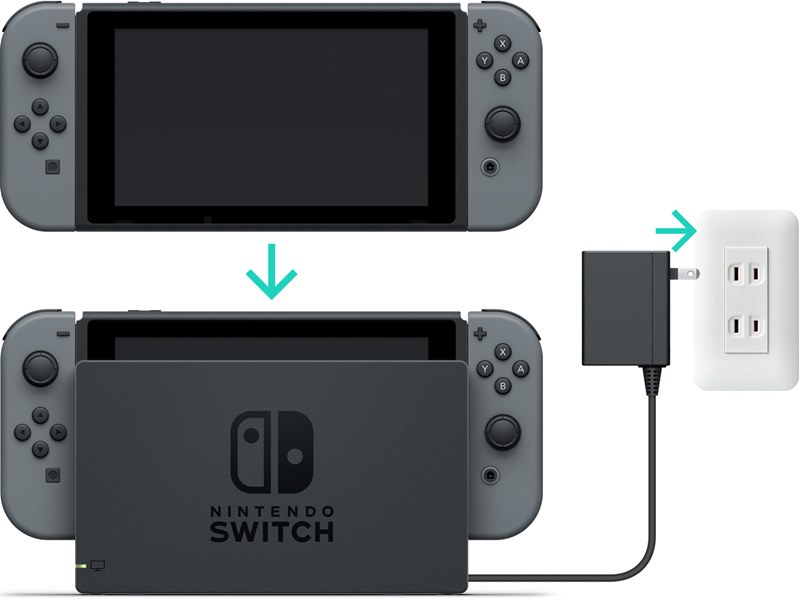 dock the nintendo switch