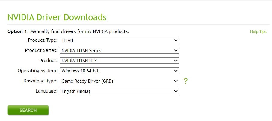 download nvidia drivers