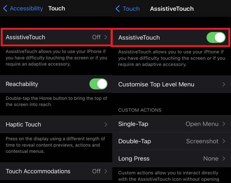 How to Activate Assistive Touch on Apple iPhone or iPad
