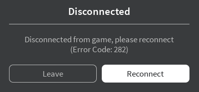 error 282 roblox