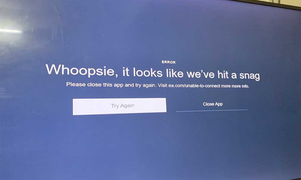 Fix "Whoopsie, it looks like we've hit a snag" EA Play Error With FIFA 2021