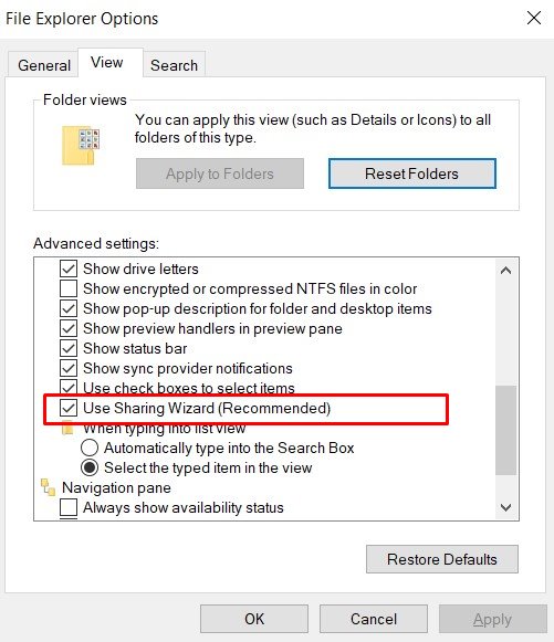 file explorer excel sharing