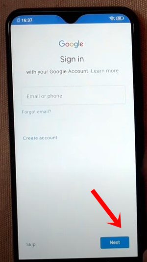 google sign in Vivo V20