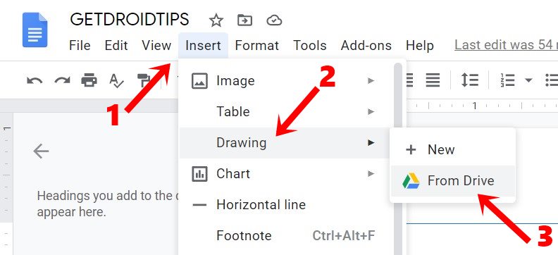 insert google drawing from drive