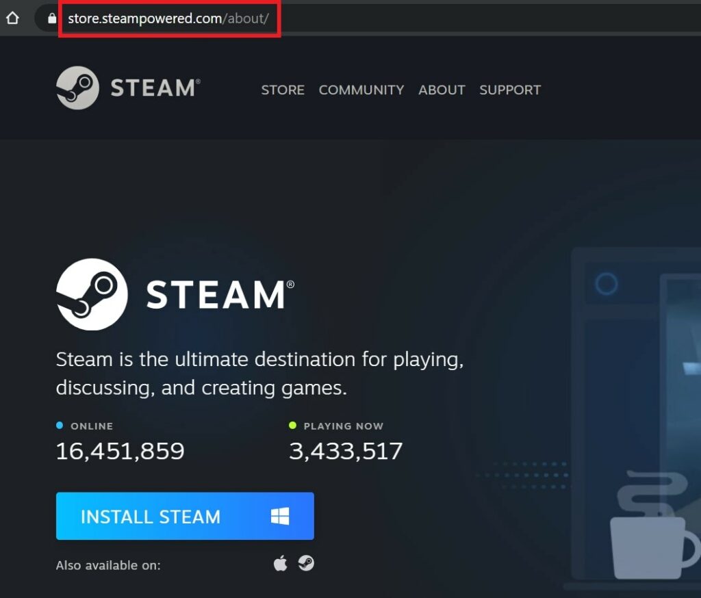 Uninstall and install steam to fix Steam is running error