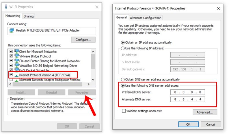 ip address Transmit Failed error