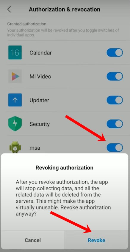 remove authorization poco x3