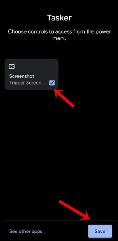 save screenshot power menu