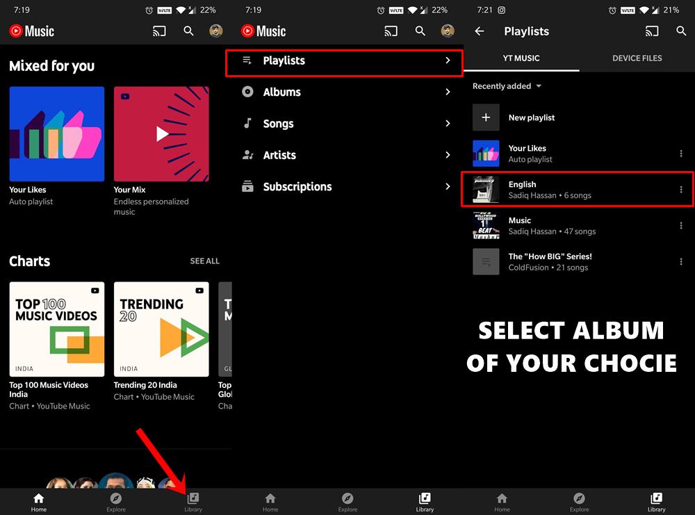 select album app