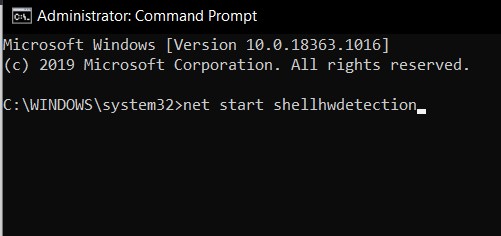 shell detection autoplay windows 10