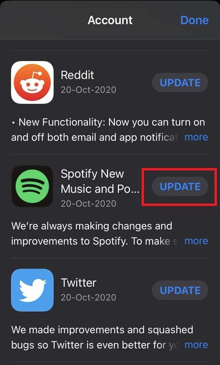 Update Spotify to fix Premium subscription changing to free account issue