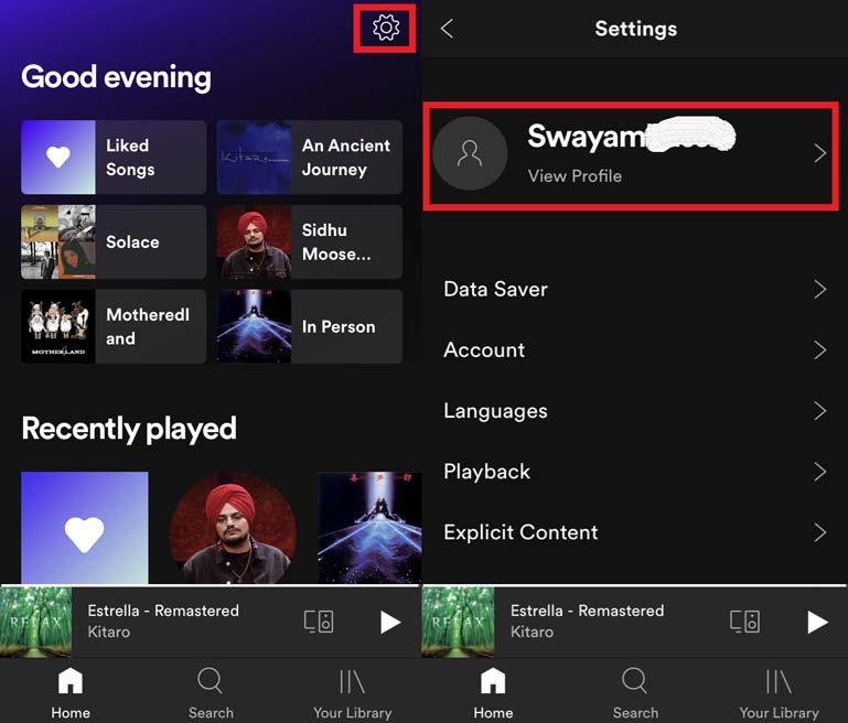 Spotify username change