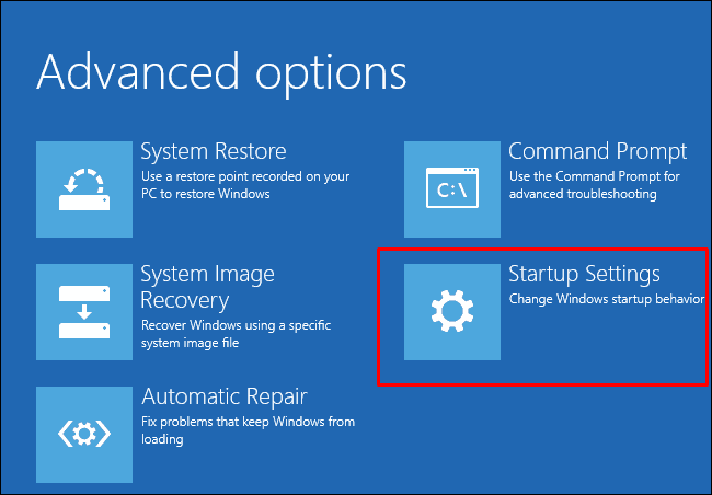 startup settings Kernel Security