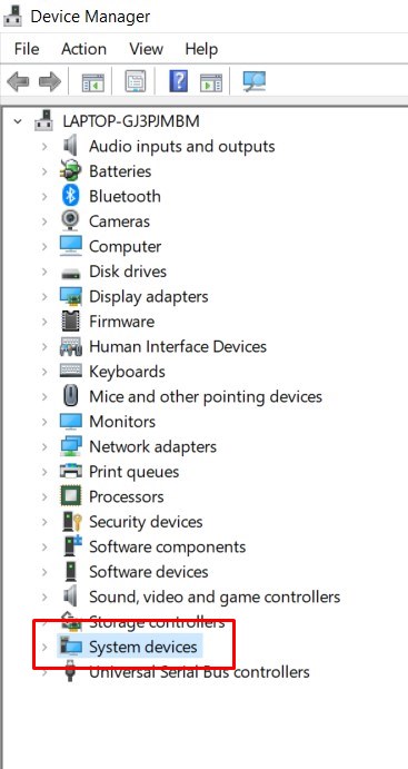 system devices