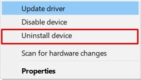 uninstall device