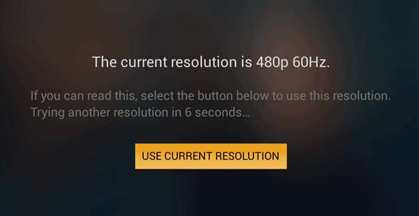 use current resolution