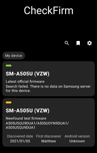 verizon galaxy a50 android 11 test build