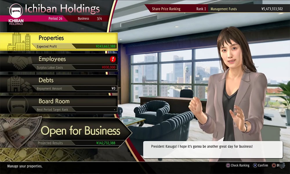 How to Become a Billionaire in Yakuza: Like a Dragon Management Mode