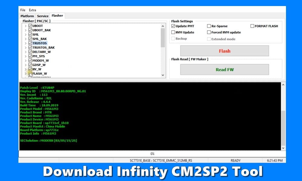 Infinity CM2SP2 Tool