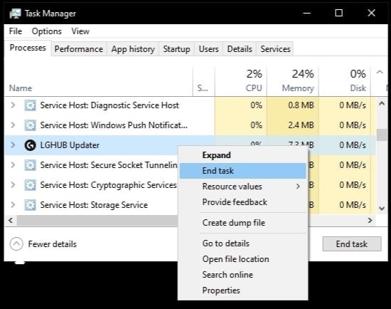 logitech g hub stuck on setting up logitech g hub stuck on setting up