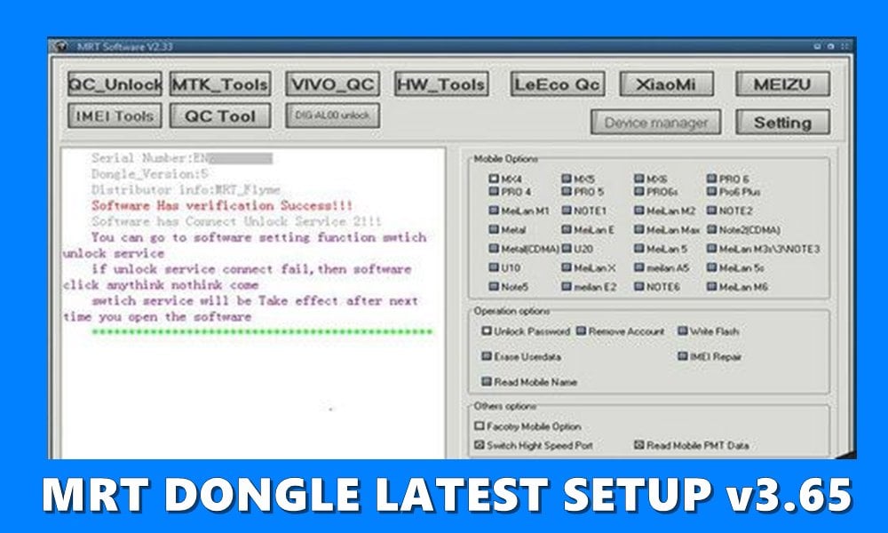 Download MRT Key and MRT Dongle Latest Setup V3.95 and V5.52 Without