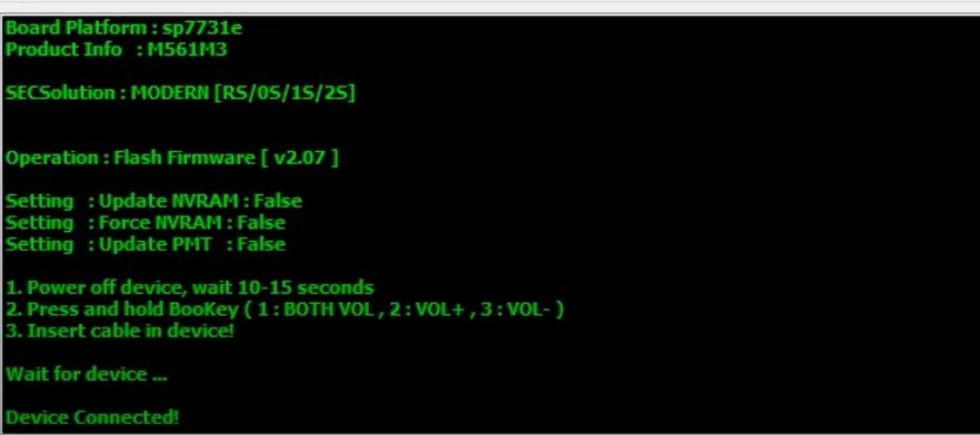 Spreadtrum Unisoc device connected