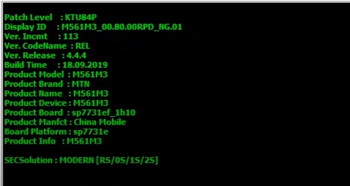 Spreadtrum Unisoc device info