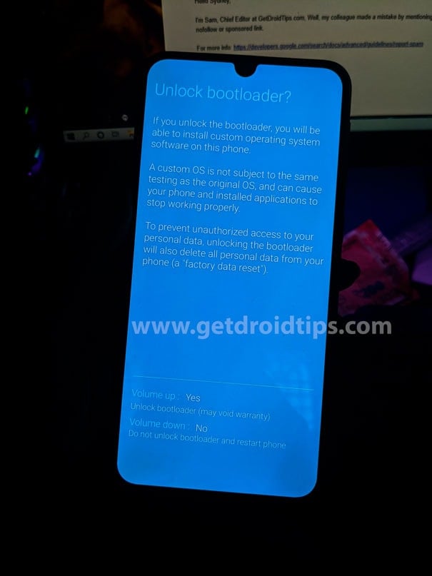 Unlock Bootloader Menu Samsung Download Mode
